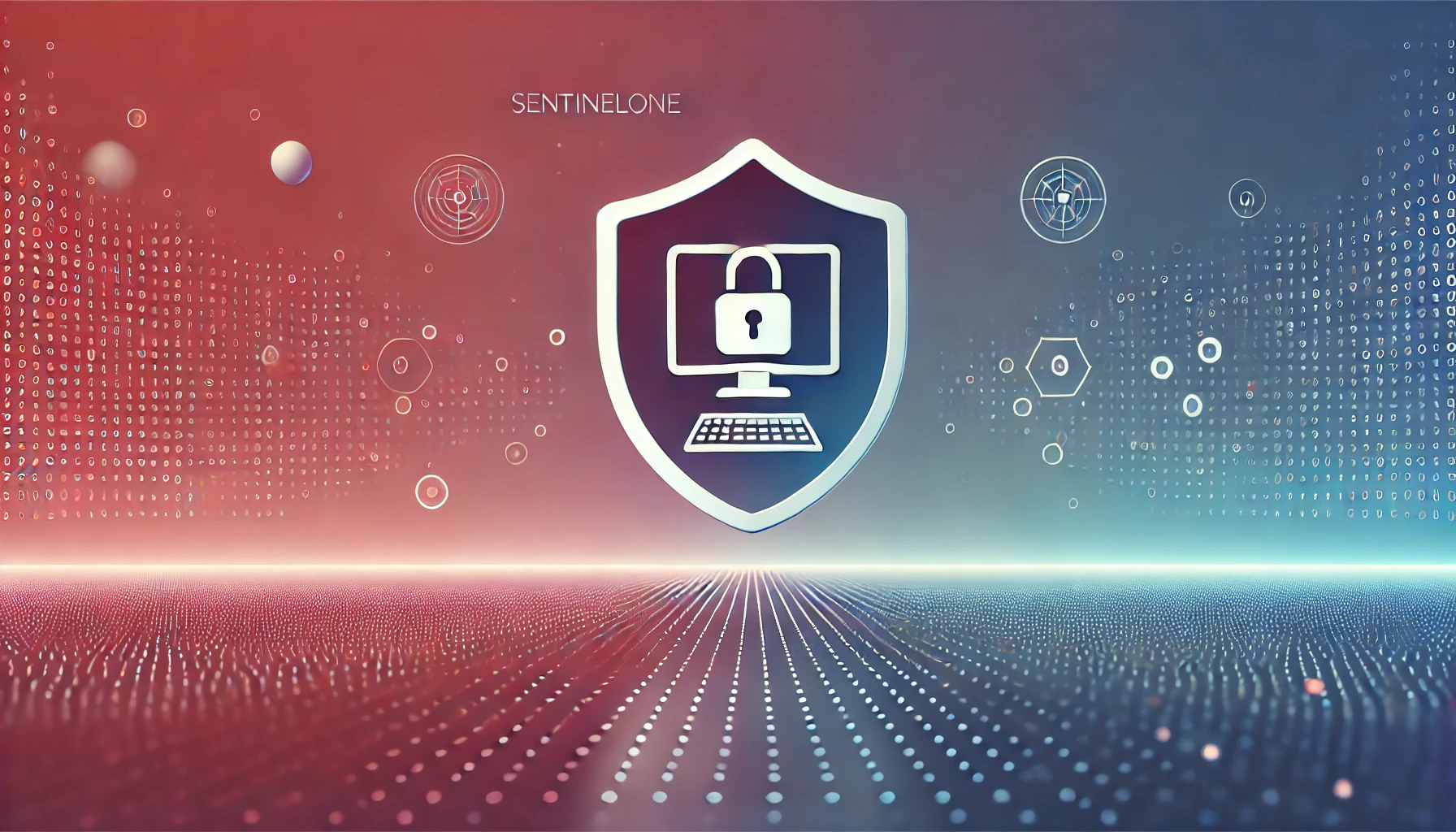 Illustration representing cybersecurity with SentinelOne Agent, symbolizing proactive protection, threat detection, and autonomous response against cyber threats.